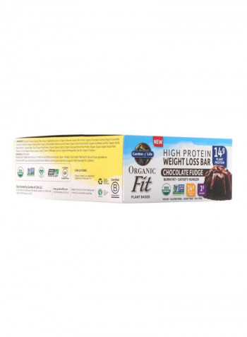 Pack Of 12 Organic Fit Weight Loss Bars - Chocolate Fudge