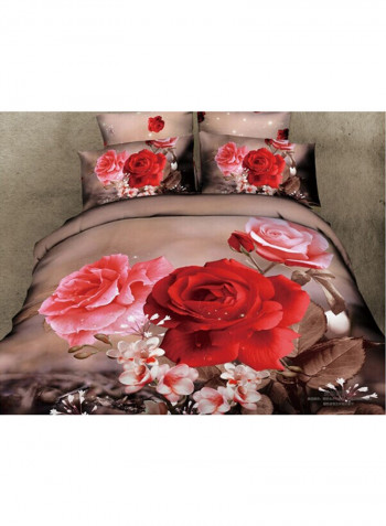 6-Piece Quilt Cover Set Cotton Multicolour King