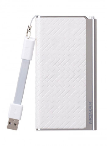 5000 mAh Ipower Elite Power Bank White