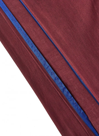 7-Piece Bedding Set Viscose Maroon King