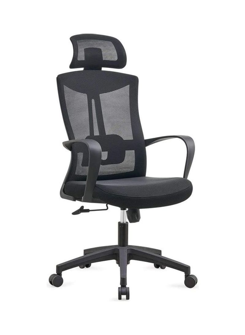 High Back Mesh Chair Computer Adjustable Ergonomic Swivel Lift Office Chair Black 6kg