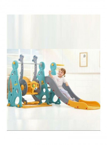 3-In-1 Swing And Slide With Basketball Hooks
