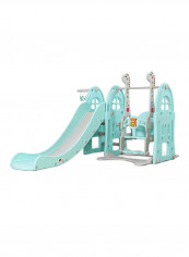 3-in-1 Swing and Slide with Basketball Hook 100 x 50 x 50cm