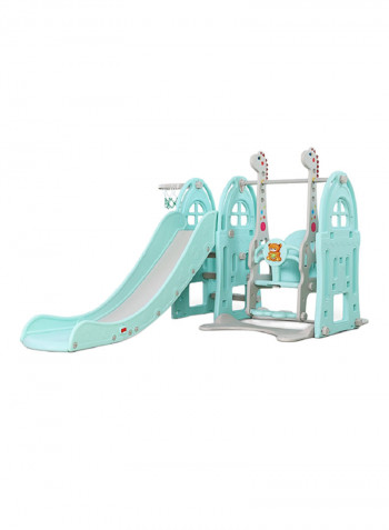 3-in-1 Swing and Slide with Basketball Hook 100 x 50 x 50cm