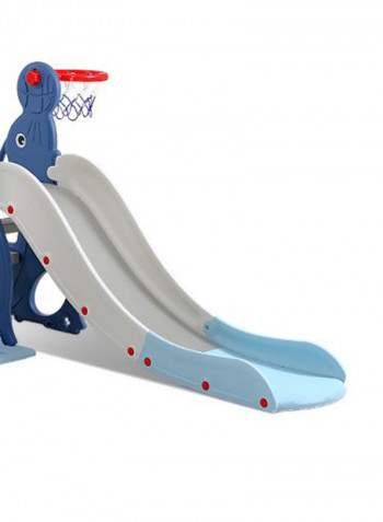 3-In-1 Swing Slide With Basket Ball Hooks 120x100x75cm