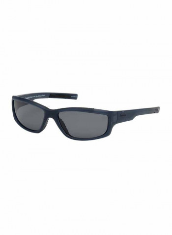 Men's Full-Rimmed Rectangular Sunglasses - Lens Size: 62 mm