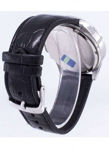 Men's Leather Analog Wrist Watch EFR-526L-1AVUDF