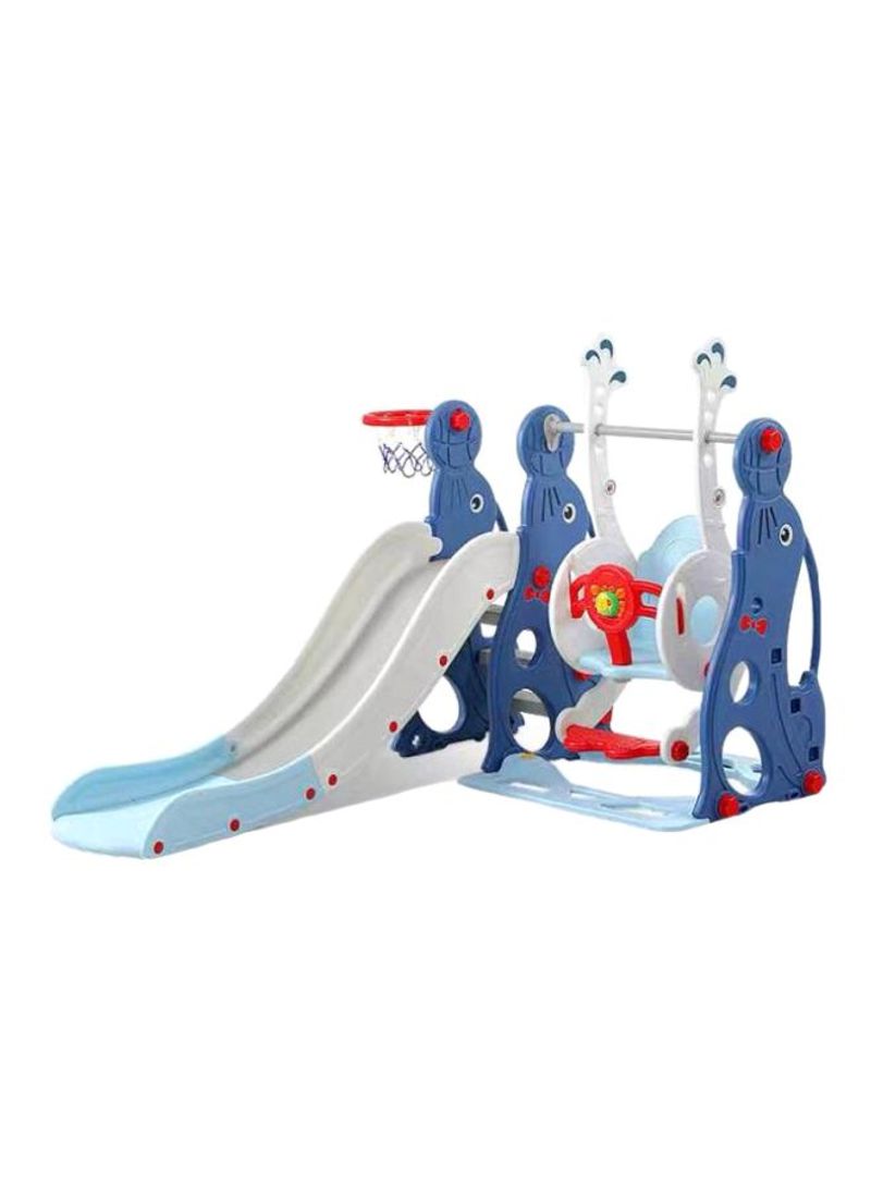 3 In 1 Swing And Slide Set With Basketball Hook 180x170x125cm