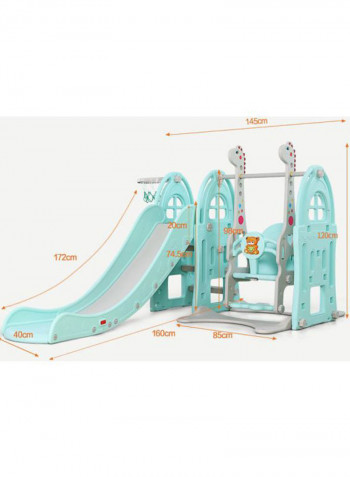 3-In-1 Toddler Climber And Swing Set 152x200x120centimeter