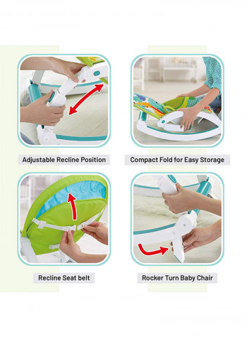 Fiddle Diddle Baby Bouncer Cum Rocker 64x50x47centimeter