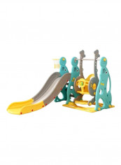 3-in-1 Fancy And Stylish Swing Slide With Basket Ball Hooks