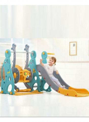 3-in-1 Fancy And Stylish Swing Slide With Basket Ball Hooks