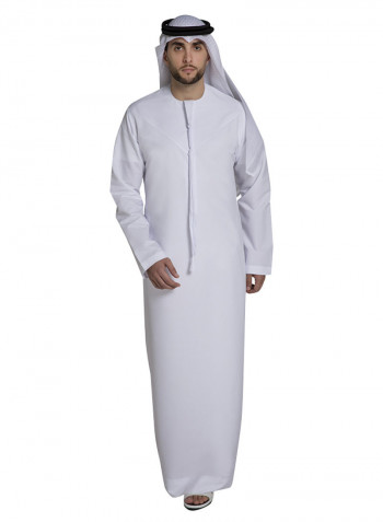 ثوب عربي كندورة أبيض