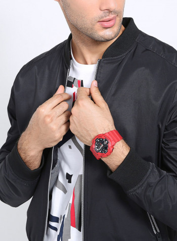 Men's Analog/Digital Watch GA-100B-4ADR