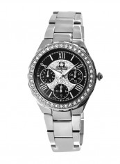 Women's Galaxy Round Shape Stainless Steel Analog Watch 9656B-1C1