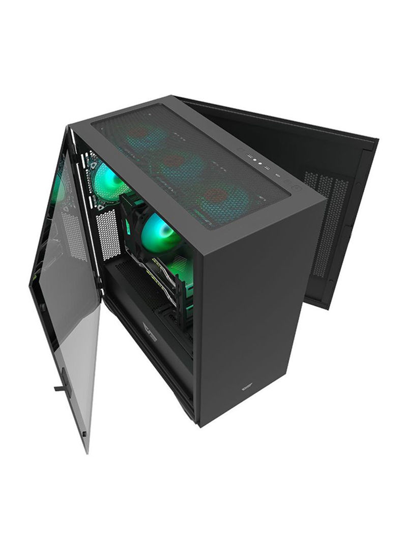 Darkflash DLX22 Iron TYPE-C Dual Magnetic Door ATX Tempered Glass Case with 3 RGB Fans