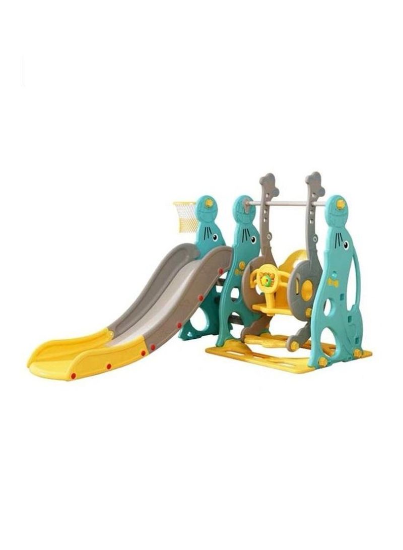 Kids And Children Swing Slide With Basketball Hooks 120x100x75cm