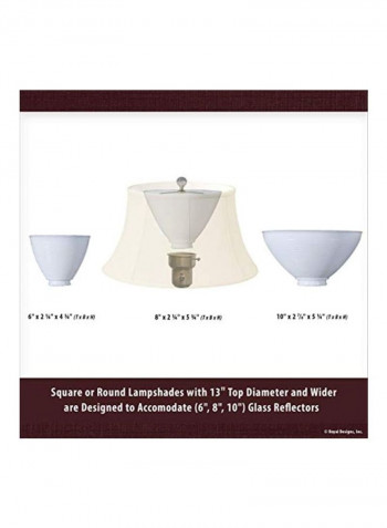 Flare Bottom Lampshade White