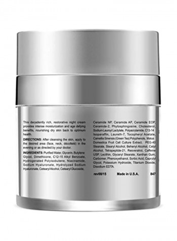 P.M. Drench Skin Anti Aging Night Cream 2ounce