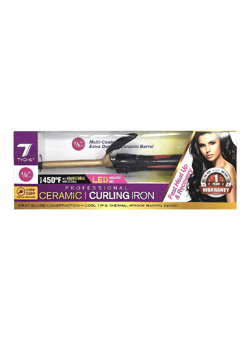 Professional Curling Iron Gold/Black