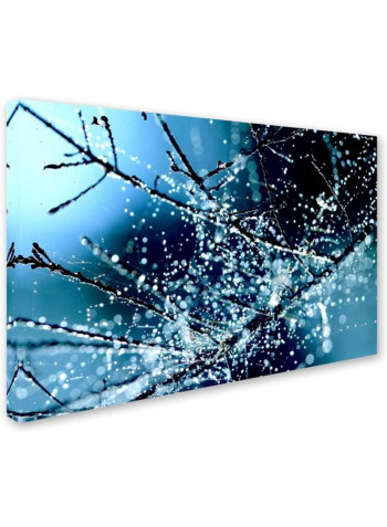 Blue Rhapsody Artwork Canvas Wall Art Multicolour 16 x 24inch