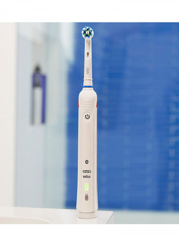Rechargeable Toothbrush With Bluetooth Connectivity Smart 4 4000N White 18x25x10centimeter