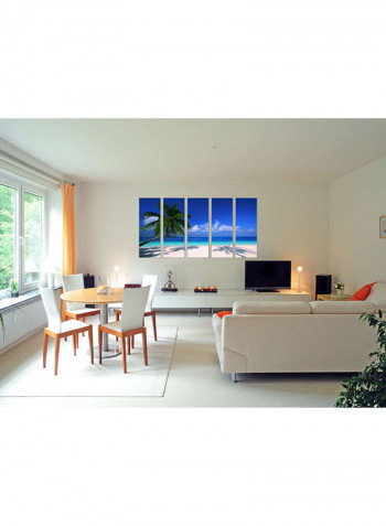 5-Piece Framed Canvas Wall Art Painting Multicolour 63x32inch