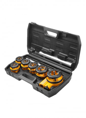 9-Piece Pipe Threading Set Black/Yellow
