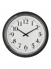 Decorative Wall Clock White/Black