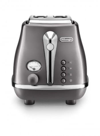 2-slice Icona Metallics Toaster CTOT2003.GY Grey/Silver
