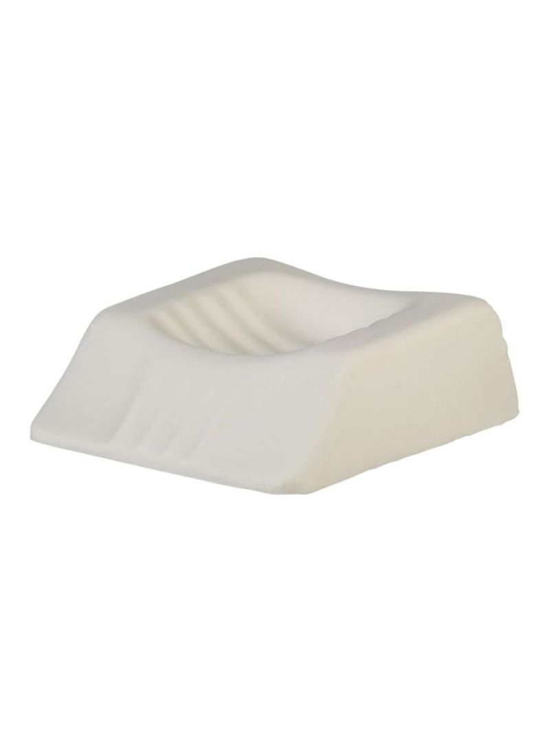 Foam Travel Pillow White 15.3x13.6x4.6inch