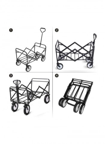 Multi-Function Outdoor Folding Push Wagon Cart