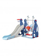 3-in-1 Fancy And Stylish Swing Slide With Basket Ball Hooks