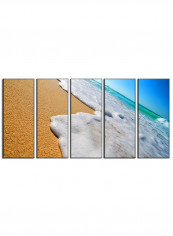 5-Piece Framed Canvas Wall Art Painting Multicolour 63x32inch