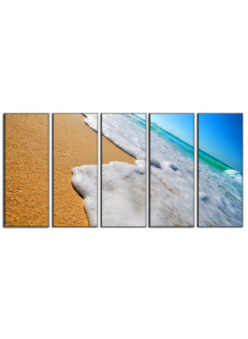 5-Piece Framed Canvas Wall Art Painting Multicolour 63x32inch