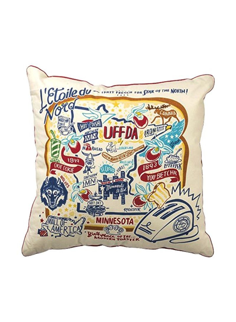 Decorative Throw Pillow With Insert Minnesota 20inch