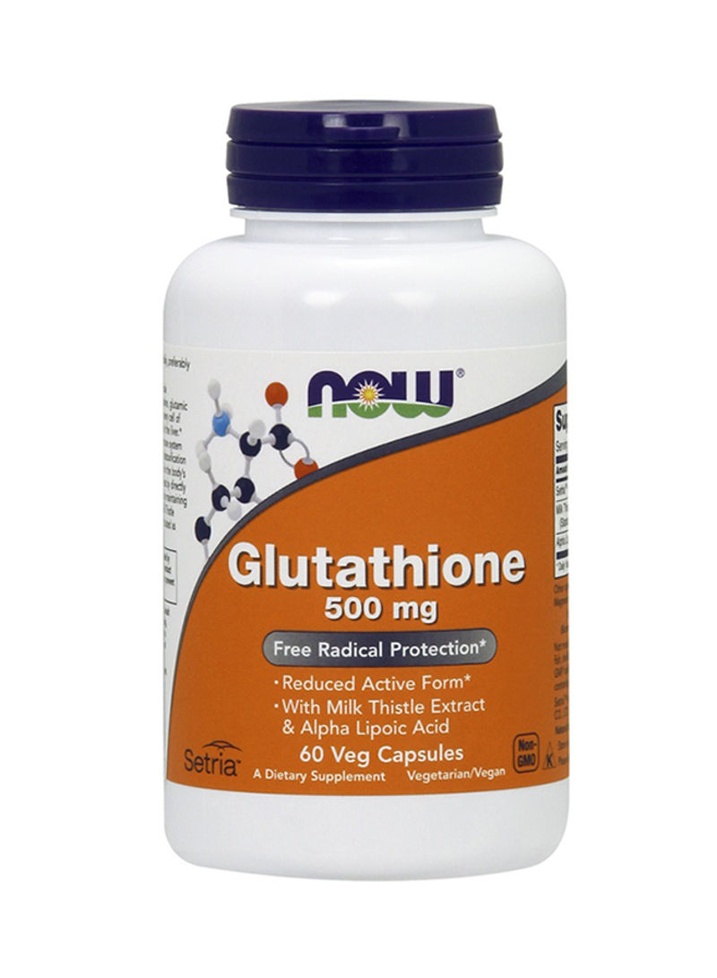 Now Foods Glutathione Dietary Supplement 60 Veg Capsules