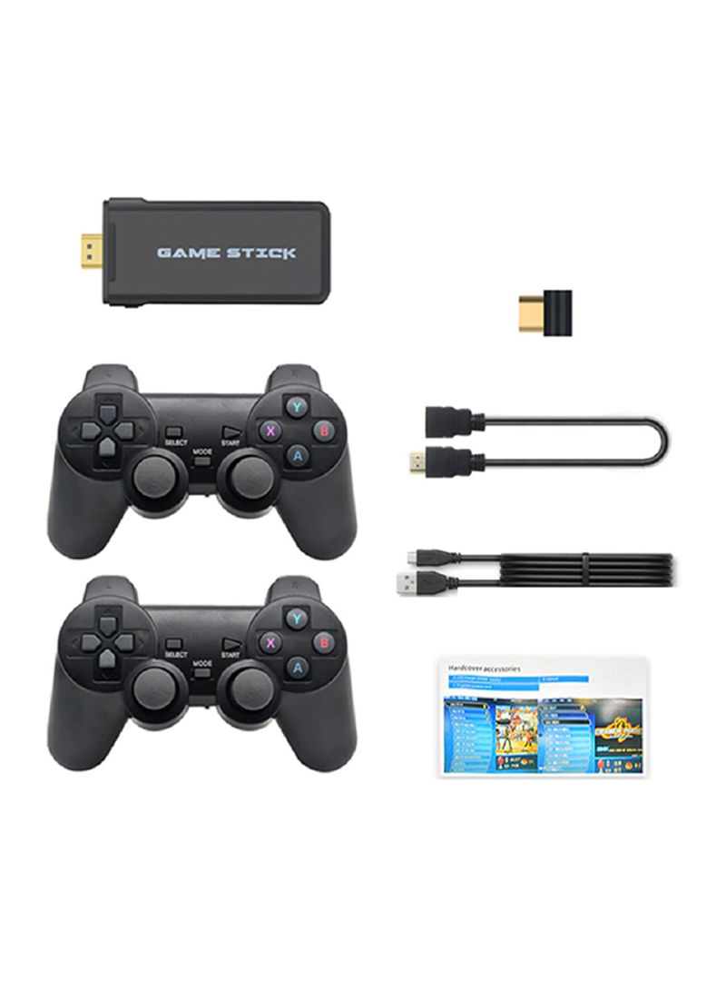 4K Retro Gaming Console Stick With 2 Controllers And 10,000 Games