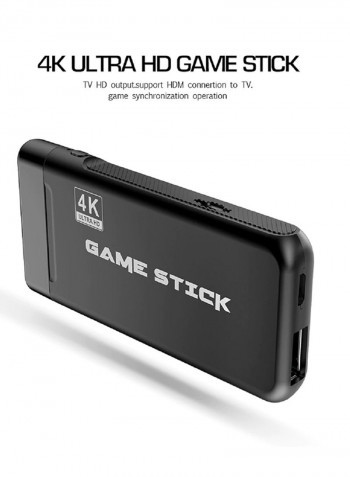 4K Retro Gaming Console Stick With 2 Controllers And 10,000 Games