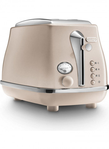 2-slice Icona Metallics Toaster CTOT2003.BG Beige
