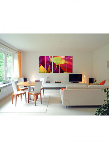5-Piece Framed Canvas Wall Art Painting Multicolour 63x32inch
