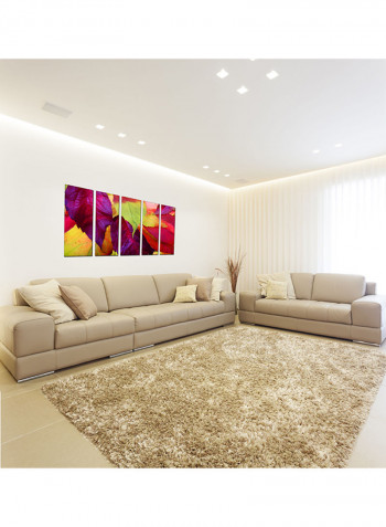 5-Piece Framed Canvas Wall Art Painting Multicolour 63x32inch