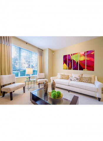 5-Piece Framed Canvas Wall Art Painting Multicolour 63x32inch