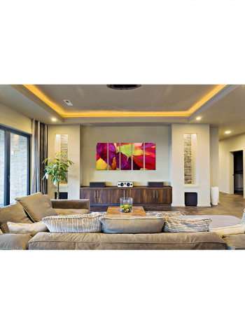 5-Piece Framed Canvas Wall Art Painting Multicolour 63x32inch