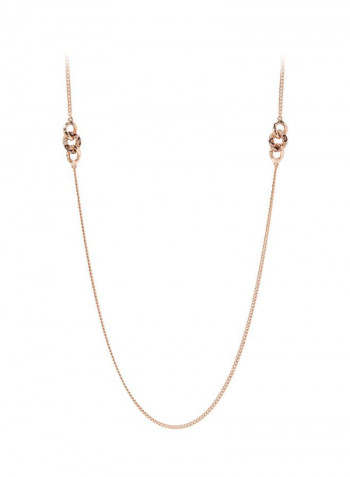 Brass Necklace Rose Gold