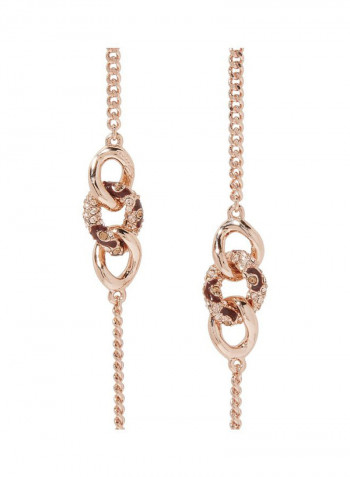 Brass Necklace Rose Gold