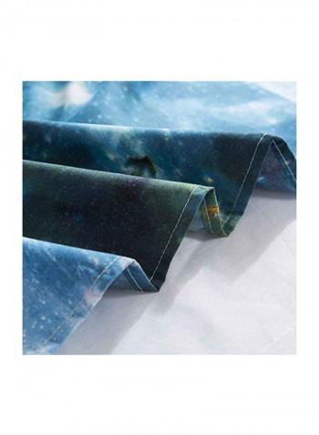 4-Piece Duvet Cover Set Blue/Yellow/Black