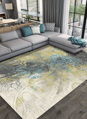 1 Piece Carpet Modern Light Luxury Abstract Art Bedroom Living Room Rug multicolour 80*180 (W*L)cmcm