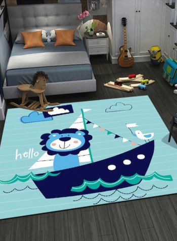 1 Piece Cartoon Bedroom Living Room Carpet Blue 80*180 (W*L)cmcm