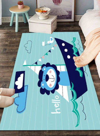 1 Piece Cartoon Bedroom Living Room Carpet Blue 80*180 (W*L)cmcm